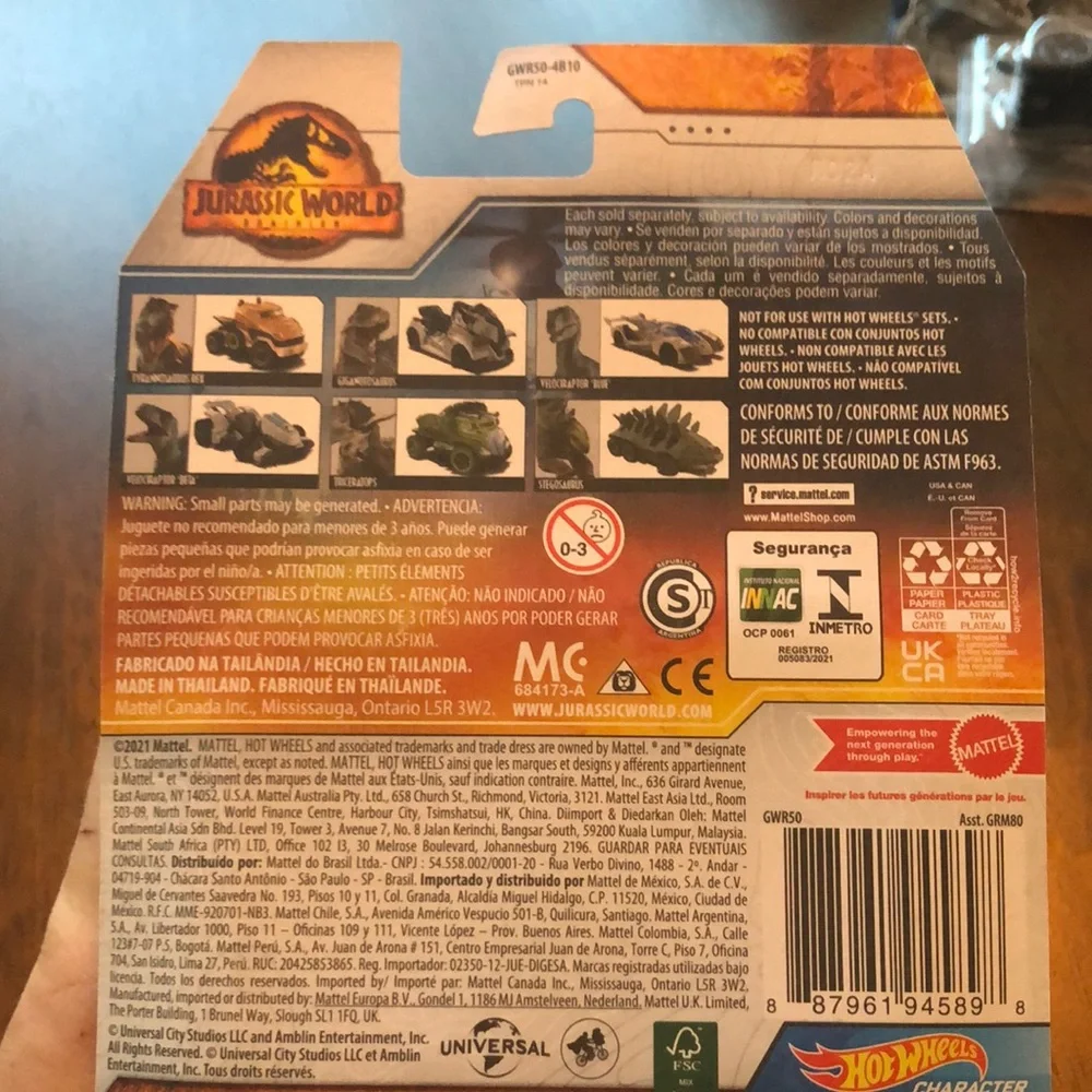 Jurassic World Tyrannosaurus Rex Character Car